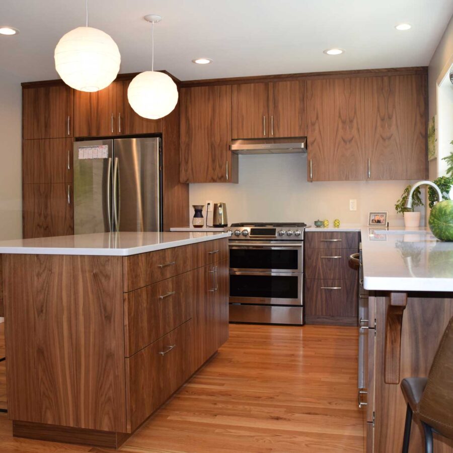 Contemporary Walnut Kitchen